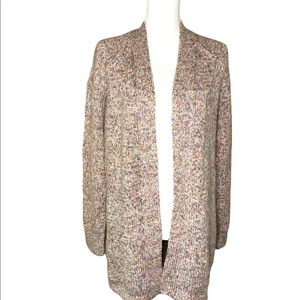 ❌ SOLD ❌ Women’s LOFT open front cardigan. Cream, purple, pink, blue, orange